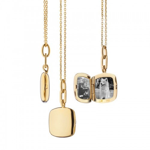 MRK Slim "Viv" Gold Locket Necklace