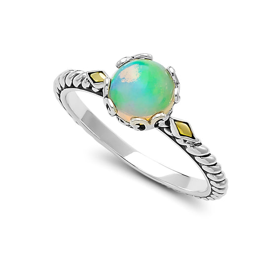Sterling Silver Opal Ring