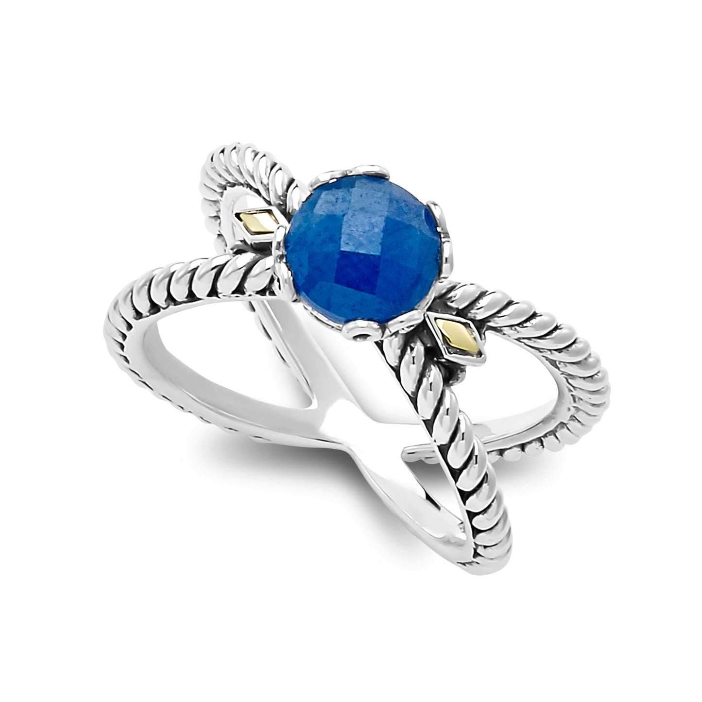 Sterling Silver Blue Sapphire Ring