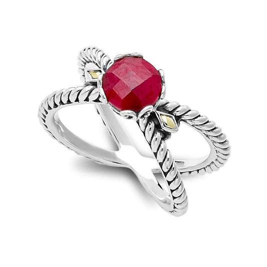 Sterling Silver Ruby Ring