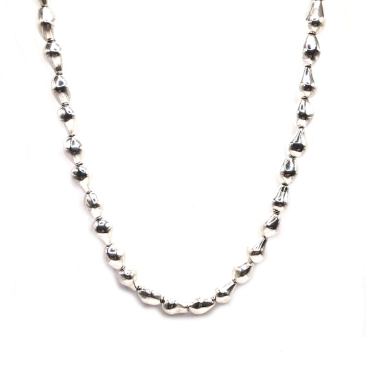 Baroque Sterling Silver Necklace