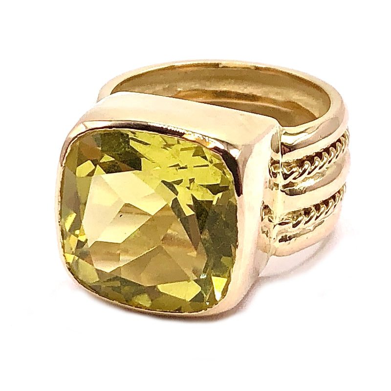 Estate Jewelry Lemon Quartz Ring