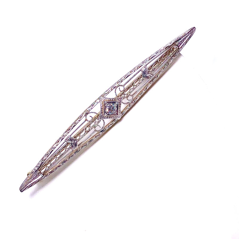 Estate Jewelry Filigree Pin
