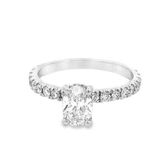 Oval Diamond Engagement Ring