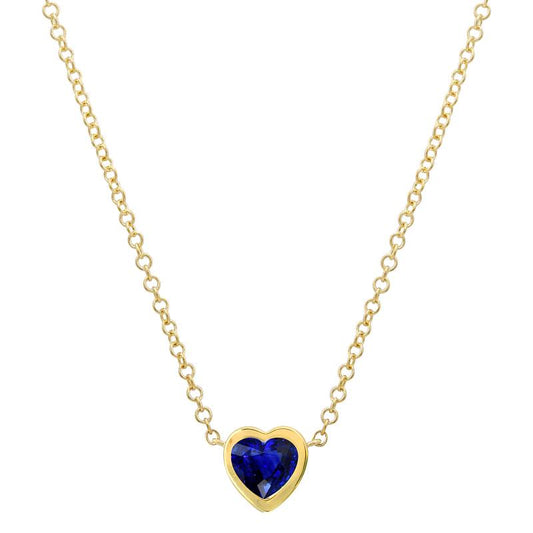 Colored Stone Sapphire Pendant