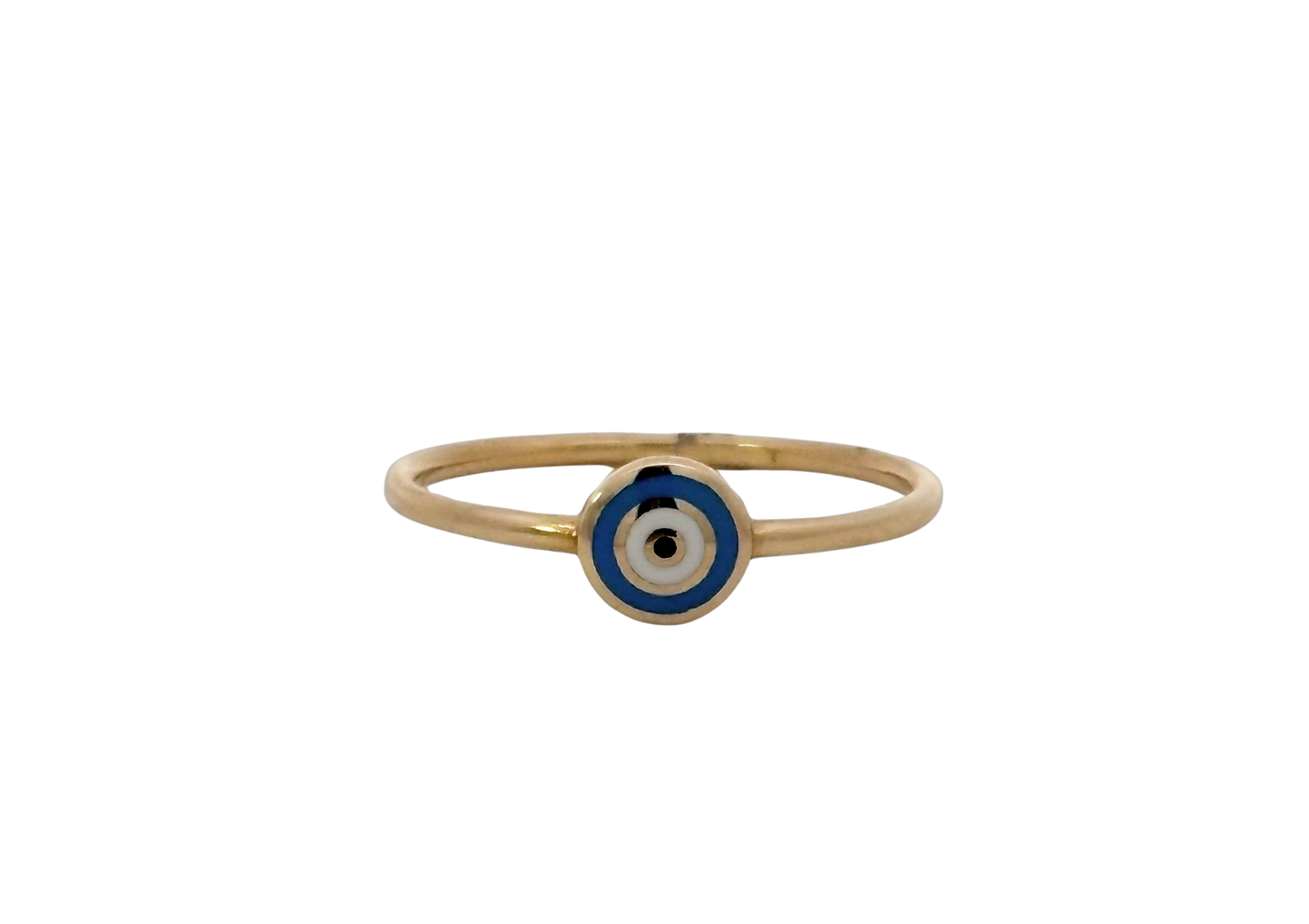 Dark Blue Evil Eye Ring