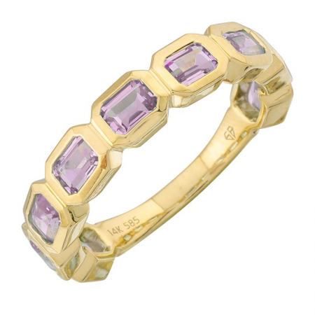 Color Stone Amethyst Ring-Women