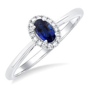 Sapphire and Diamond Ring