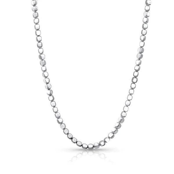 Sterling Silver Cube Necklace