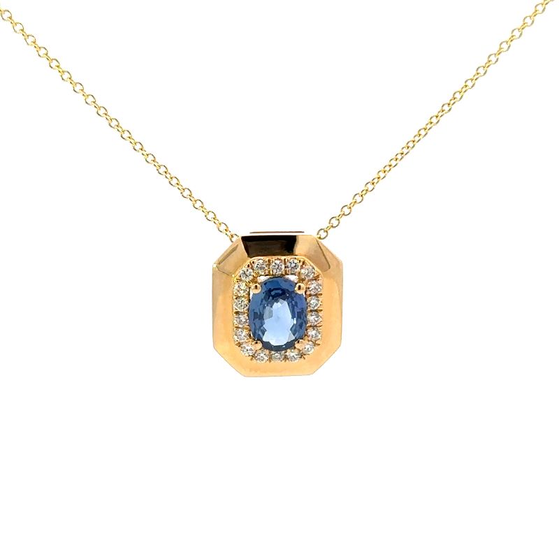 Sapphire/Diamond Pendant