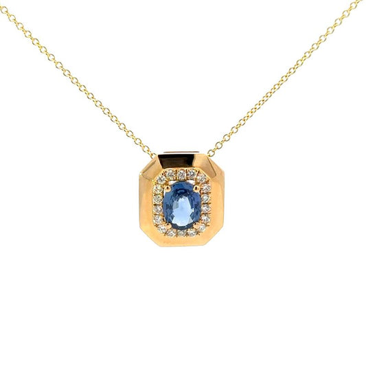 Sapphire/Diamond Pendant