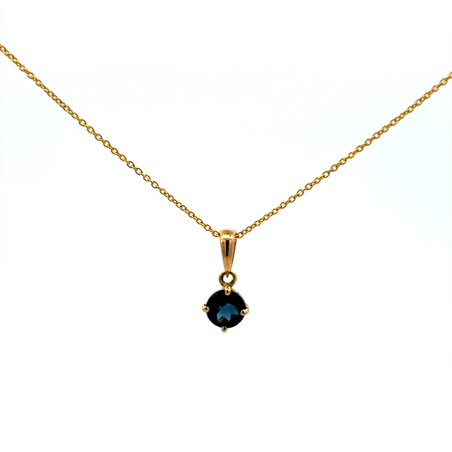 London Blue Topaz Solitaire Pendant