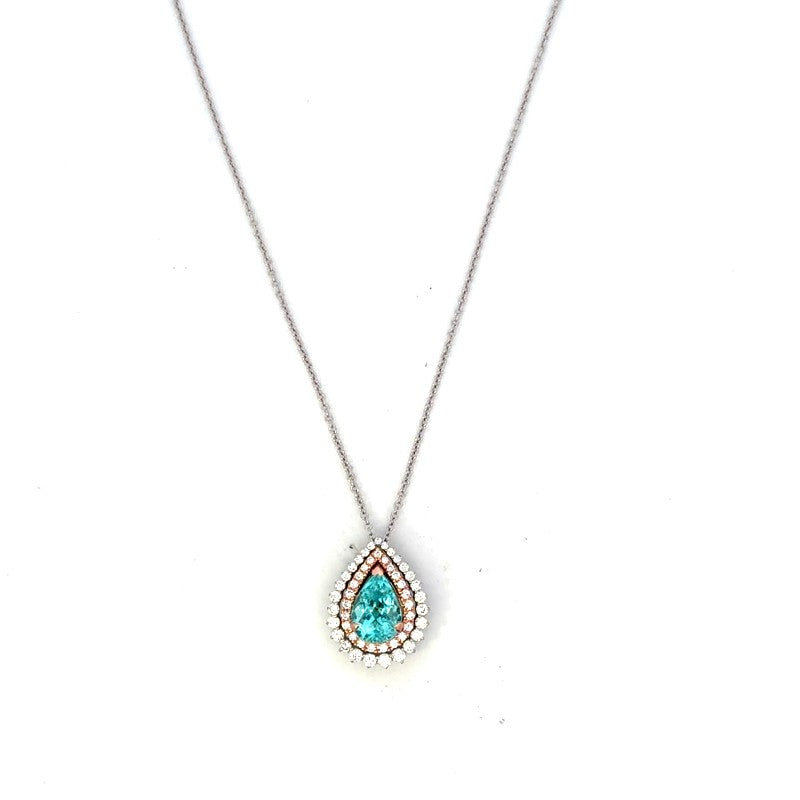 Pariba and Diamond Pendant