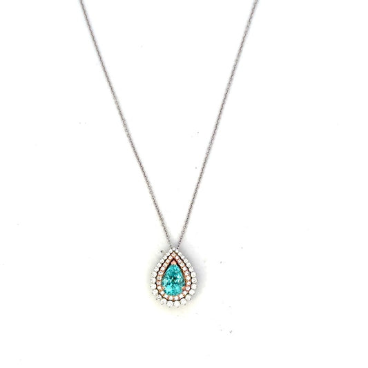Pariba and Diamond Pendant