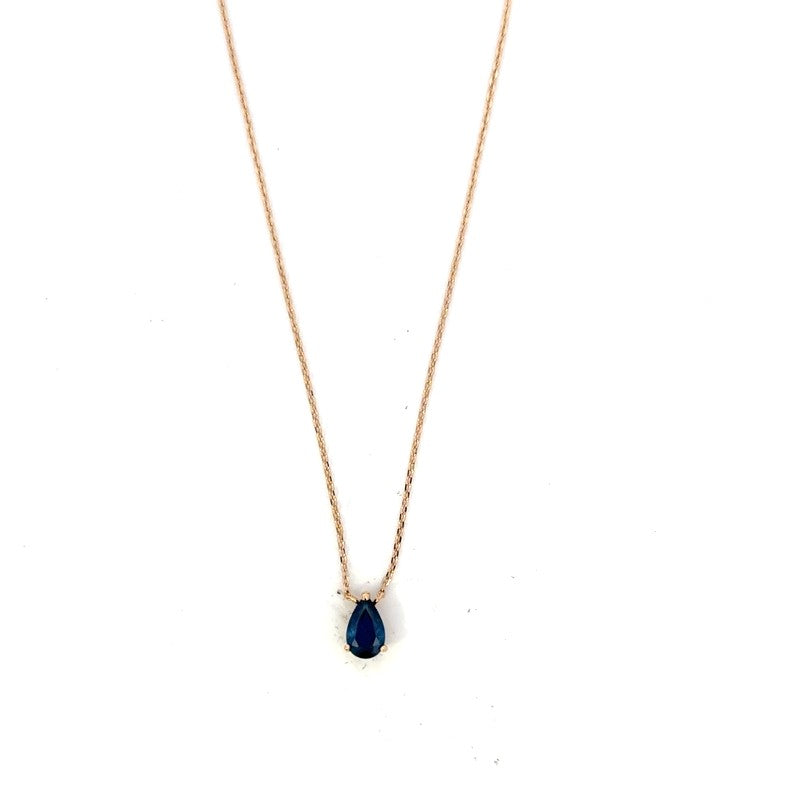 Pear Shape Sapphire Solitaire