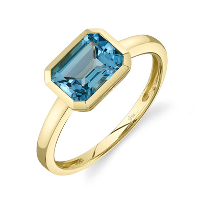 Shy Blue Topaz Ring