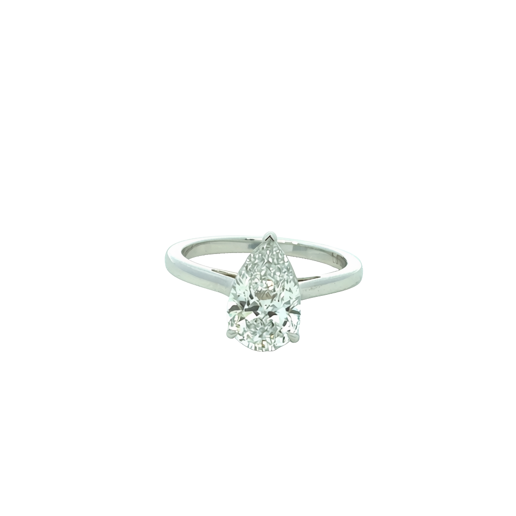 Pear Lab Grown Engagement Ring