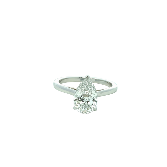 Pear Lab Grown Engagement Ring