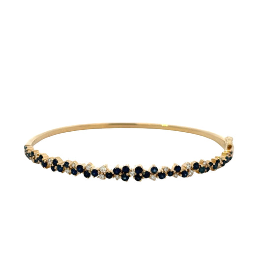 Sapphire and Diamond Bangle