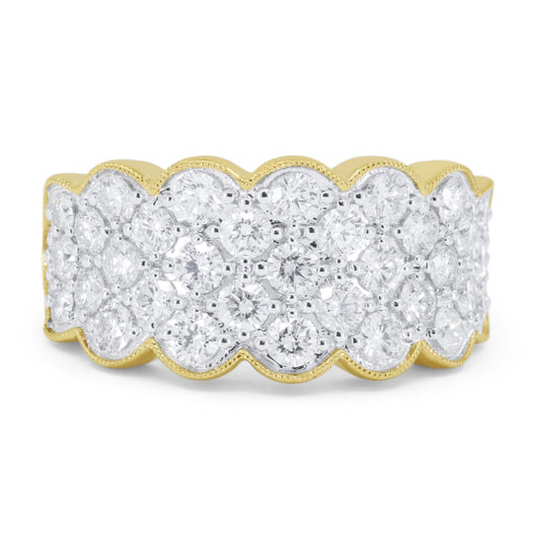 Multi Diamond Wedding Anniversary Band