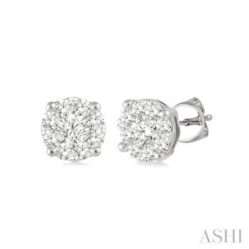 Lovebright Diamond Cluster Earrings
