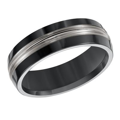 Black Titanium Wedding Band