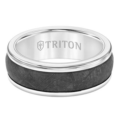 Tungsten carbide Wedding Band with Inlay