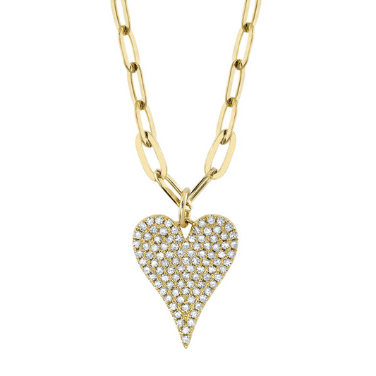 Shy Creation Diamond Heart Pendant