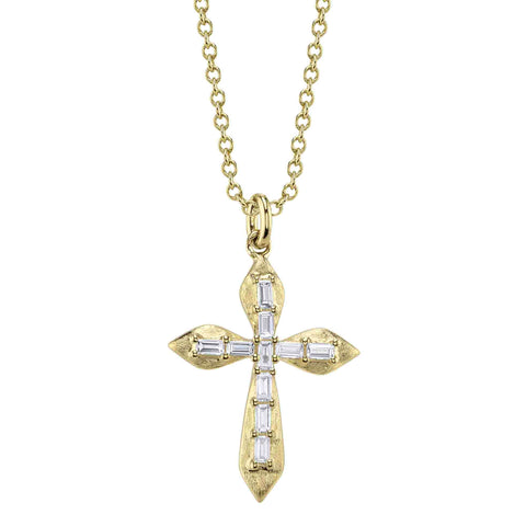 Shy Baguette Diamond Necklace