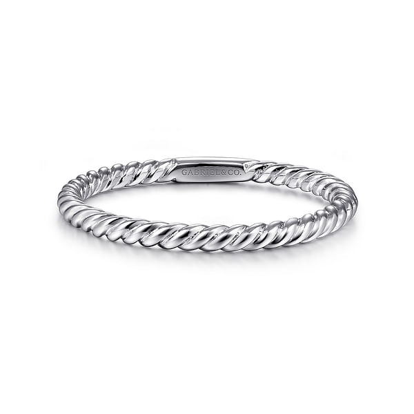 Gabriel & Co Twisted Rope Wedding Band