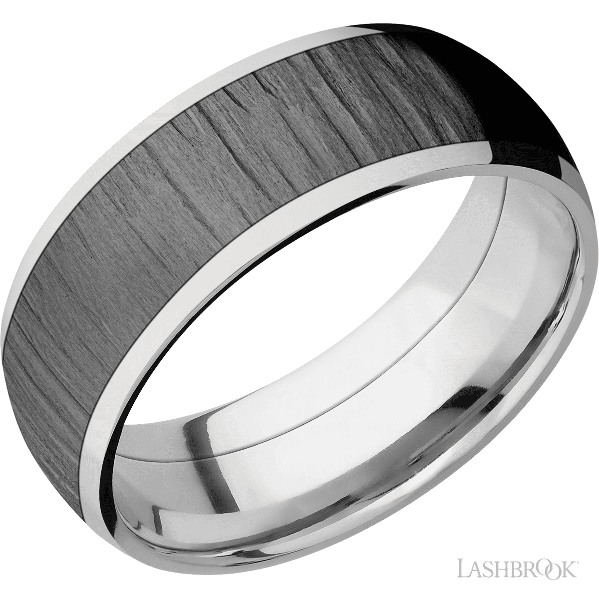 Titanium With Zirconium  Wedding Ring
