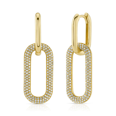 Shy Pave Dangling Earrings