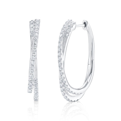 Shy Diamond Hoops Earrings