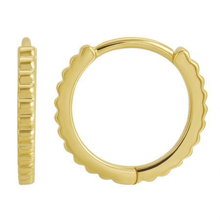 Gold Huggie Hoop Earrings