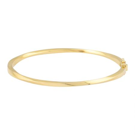 Solid Hinge Bangle Bracelet