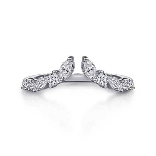 Marquise and Round Diamond Band