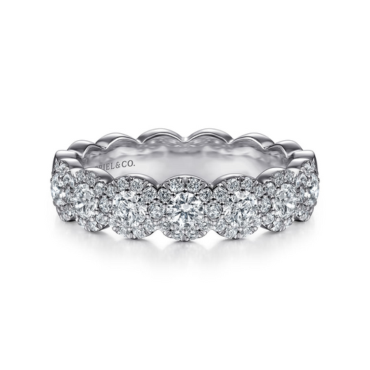 Diamond Halo Anniversary Band