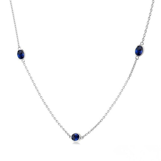 Sapphire By The Yard Necklace