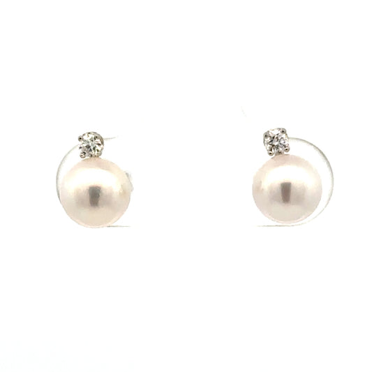 Pearl and Diamond Studs