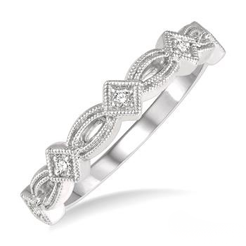 Vintage Inspired Diamond Wedding Band