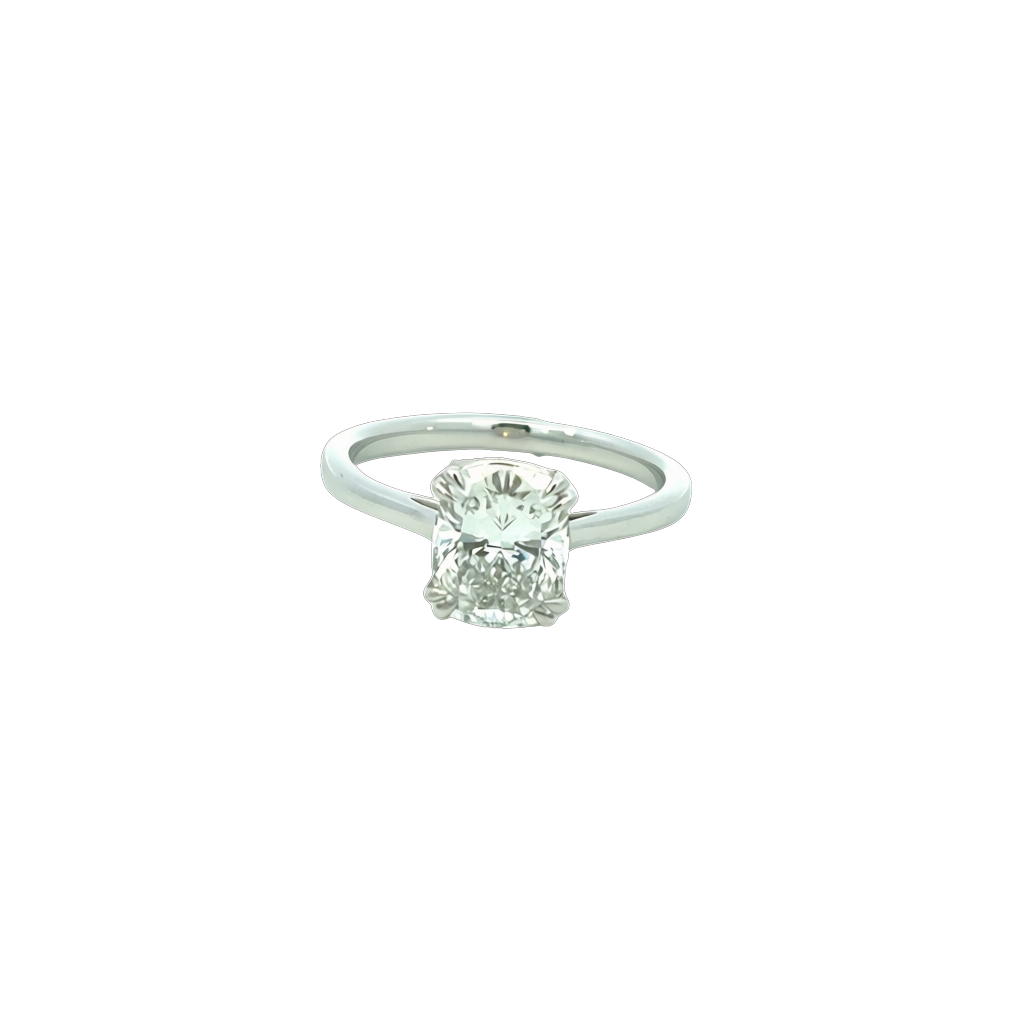 Cushion Lab Grown Engagement Ring