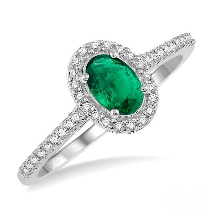 Emerald and Diamond Ring