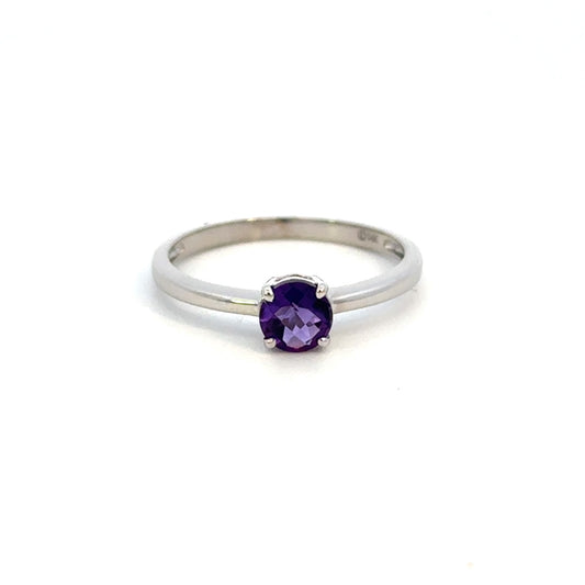 Round Amethyst Ring