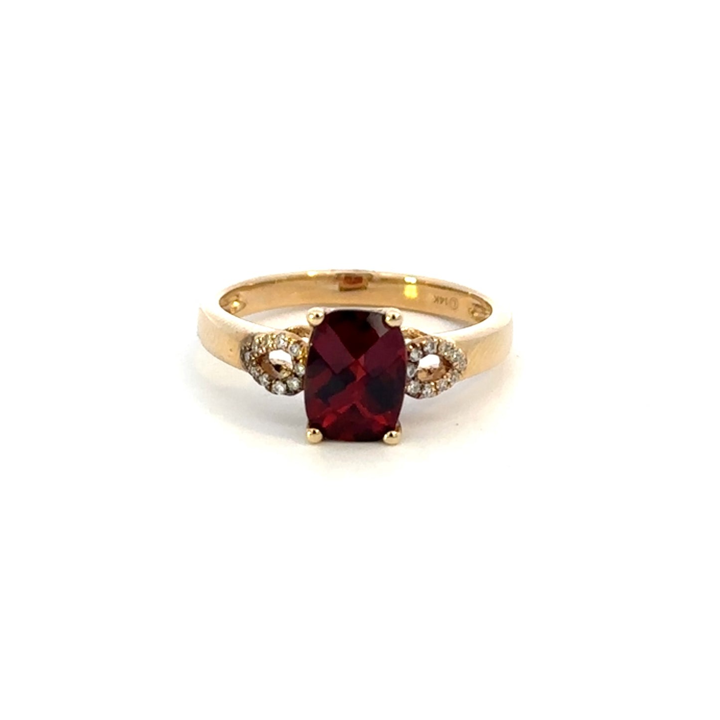 Garnet Cushion Ring