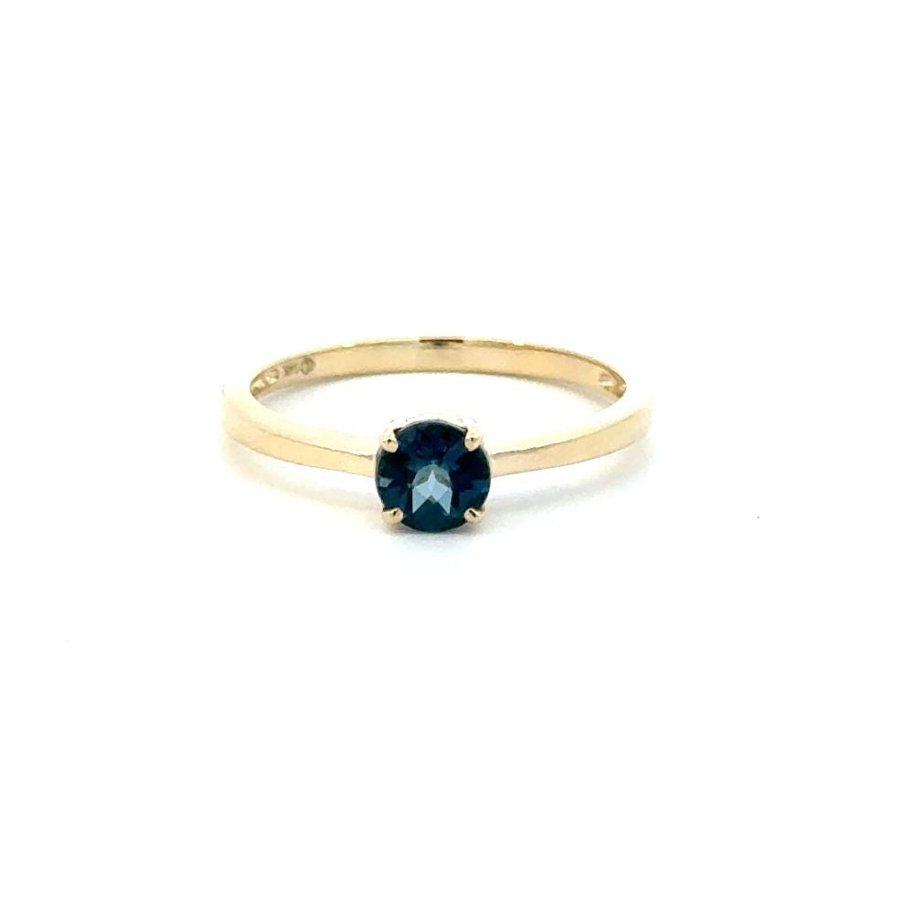 London Blue Topaz Solitaire Ring