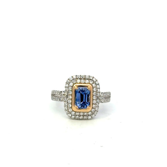 Sapphire and Diamond Ring