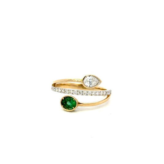 Emerald and Diamond Ring