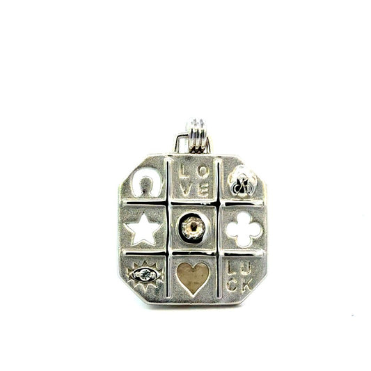 "Tokens of Luck" Charm with Center Sapphire