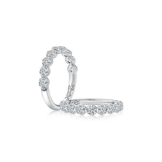 A.Jaffe Lotus Diamond Wedding Band