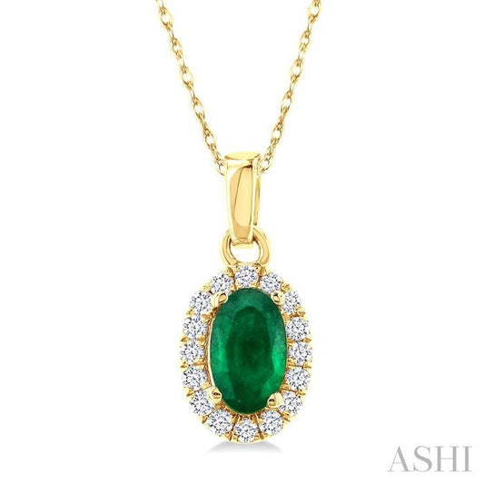 Emerald and Diamond Necklace